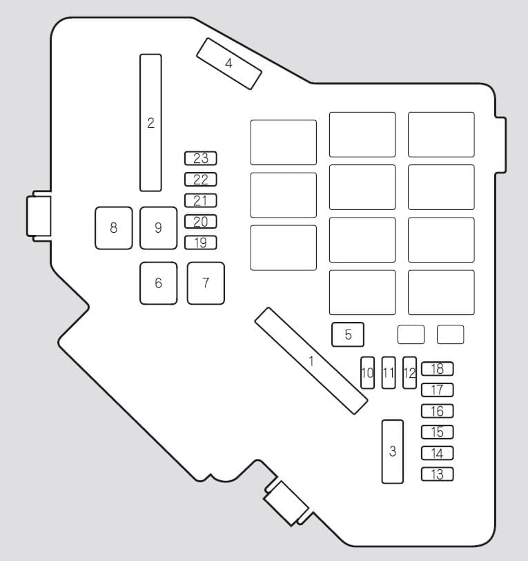 Acura RDX - fuse box - under-hood (primary)