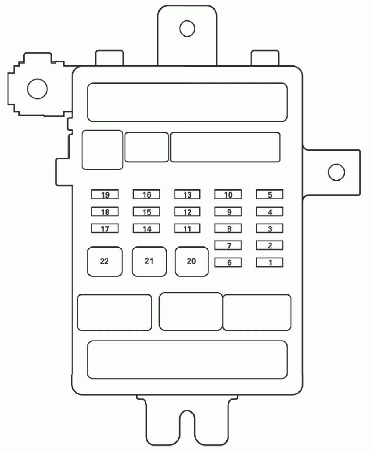 Acura TL - fuse box diagram - passenger's under-dash fuse/relay box