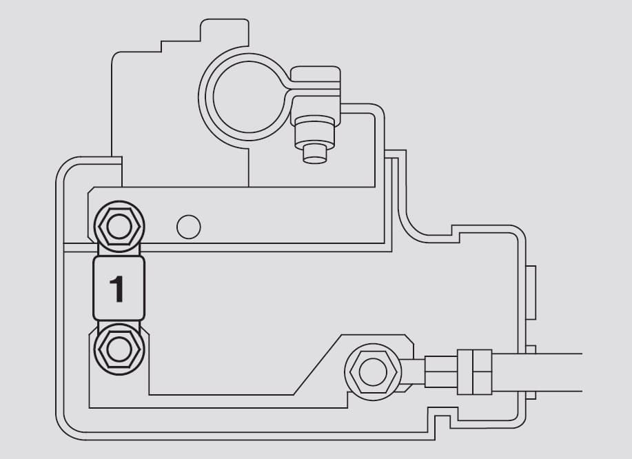 Acura RL - fuse box - secondary under-hood