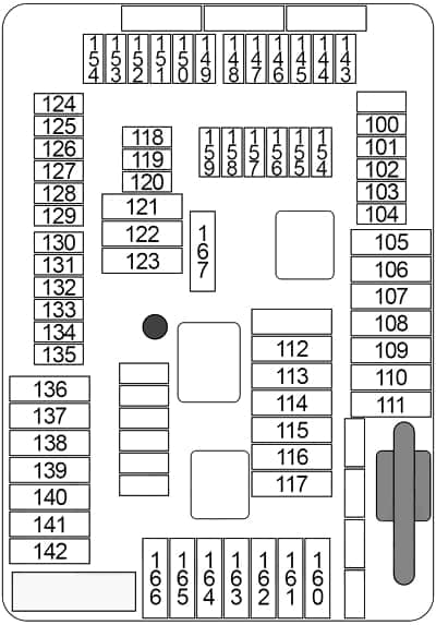 BMW X5  (F15) - fuse box diagram - luggage compartment