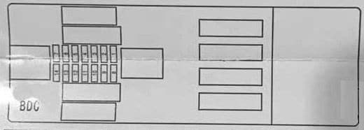 BMW X5 - fuse box diagram - body domain controler