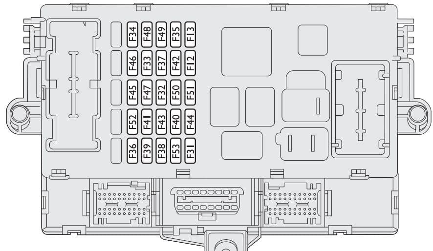 Fiat Stilo - fuse box - passenger compartment