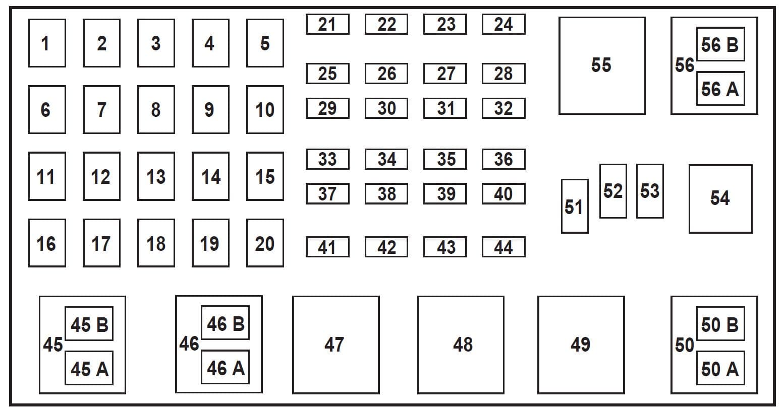 Ford Ranger - fuse box - power distribution