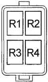 Honda Accord - fuse box diagram - engine compartment relay box no. 2 only hybrid