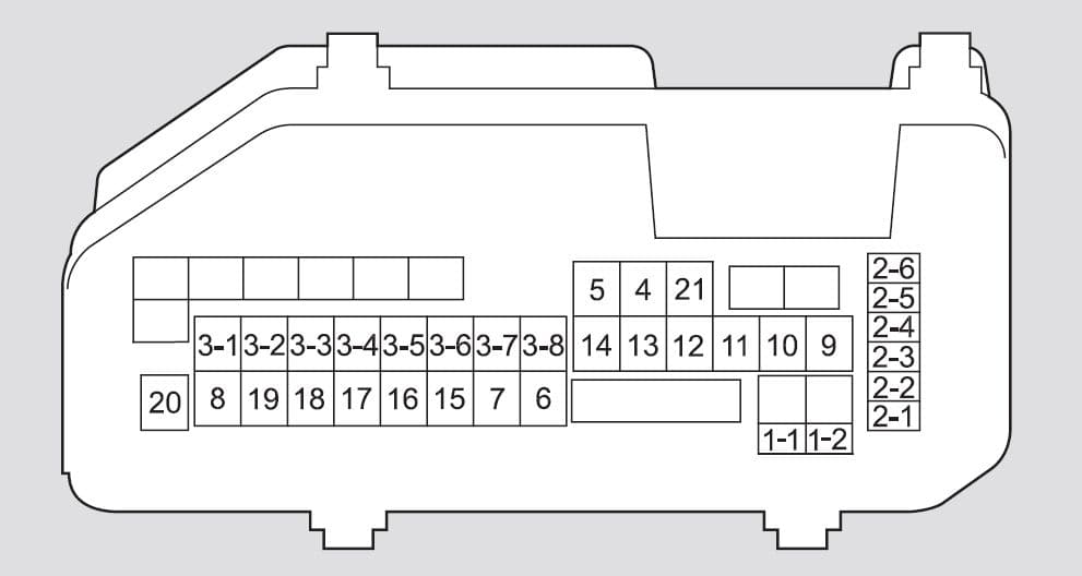 Honda Accord - fuse box - engine compartment