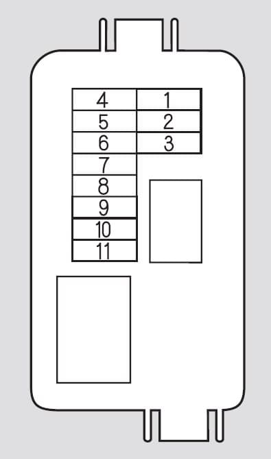 Honda Odyssey (2008 - 2010) Fuse Box Diagram