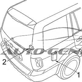 Honda Pilot - fuse box diagram - passenger compartment