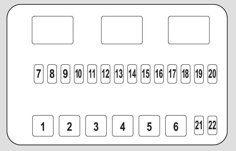 Honda Pilot (2013 - 2015) Fuse Box Diagram