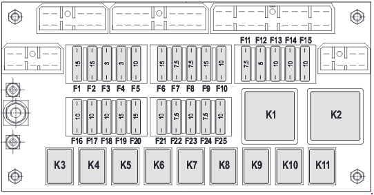 Komatsu WV03S-5 - fuse box diagram