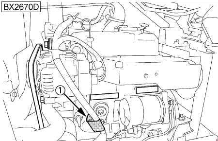 Kubota BX1870, BX2370, BS2670 - fuse box diagram - slow blow fuse