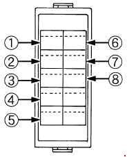 Kubota L3200, L3800 - fuse box diagram