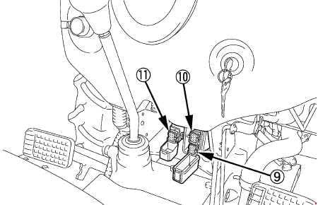 Kubota L3200, L3800 - fuse box diagram