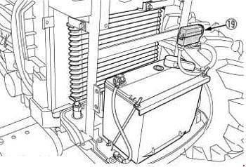 Kubota L3240, L3540, L4240, L5740 - fuse box diagram