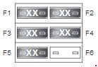 Land Rover Discover - fuse box diagram - satellite fuse box (armoured)