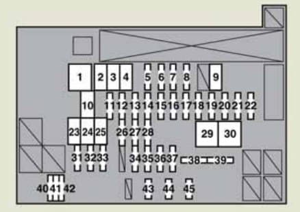 Lexus CT200h - fuse box - engine compartment