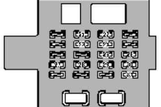 Lexus GS300 - fuse box -passenger's side kick panel