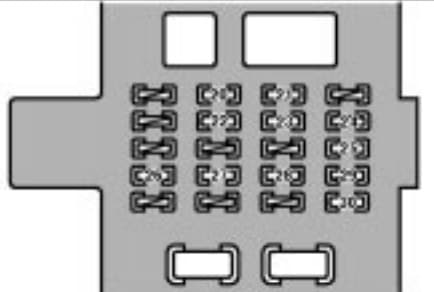 Lexus GS300 - fuse box - passenger's side kick panel