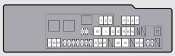 Lexus GS350 (2015) Fuse Box Diagram