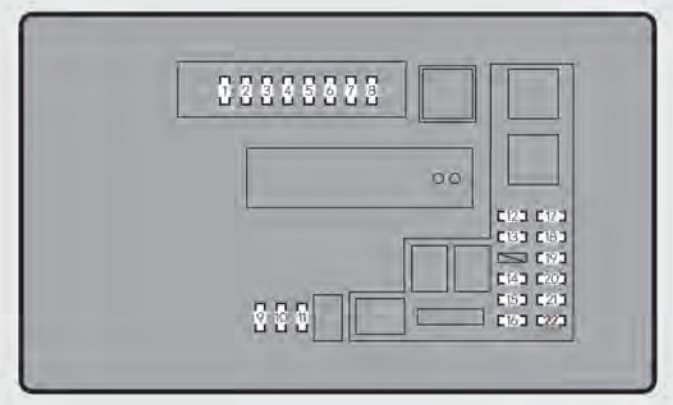 Lexus GS350 - fuse box - engine compartment (type B)