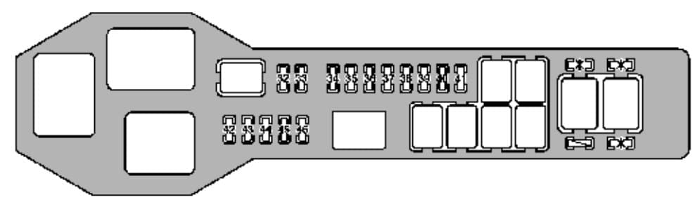 Lexus GS400 - fuse box - engine compartment