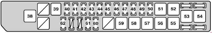 Lexus SC 430 - fuse box diagram - engine compartment (right)