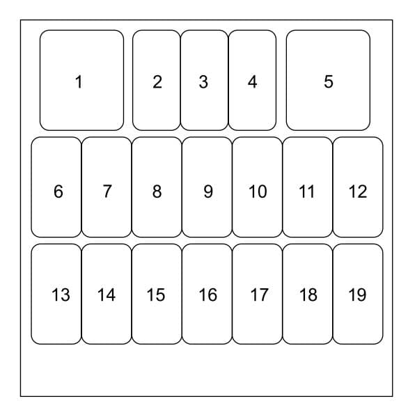 Mazda 5 - fuse box - passenger's side