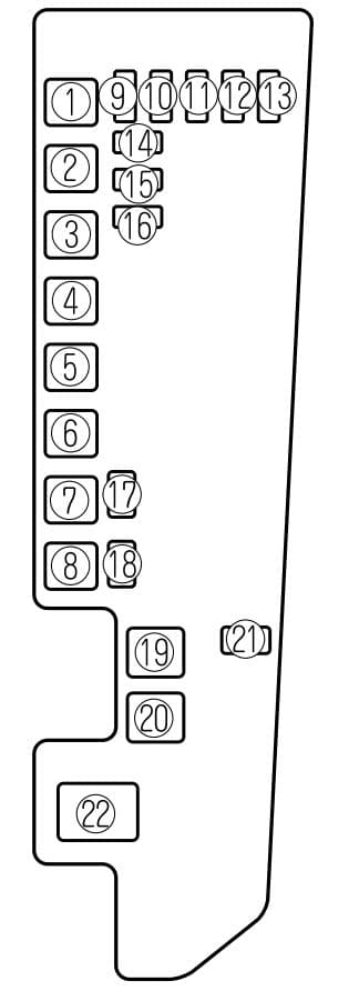 Mazda MPV - fuse box - engine compartment