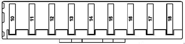 Mercedes-Benz ML w164 - fuse box diagram - passenger compartment