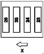 Mercedes-Benz SLK (R170) - fuse box diagram - trunk