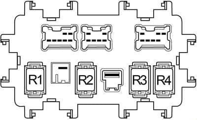 Nissan Altima - fuse box diagram - passenger compartment