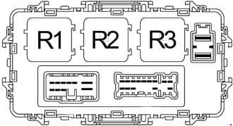 Nissan Frontier - fuse box diagram - passenger compartment