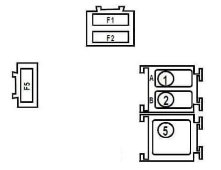 Renault Kangoo - fuse box diagram - engine compartment