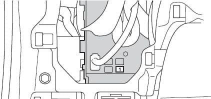 Scion tC mk2 - fuse box - driver instrument panel