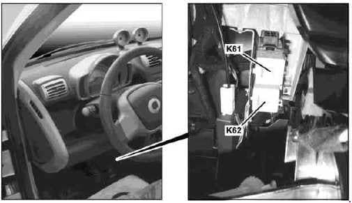 Smart ForTwo 451 - fuse box diagram - relay