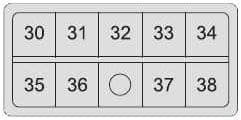 Suzuki SX4 - fuse box diagram - engine compartment (diesel)