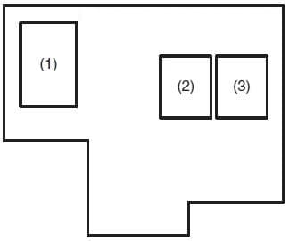 Suzuki SX4 - fuse box diagram - engine compartment (petrol)