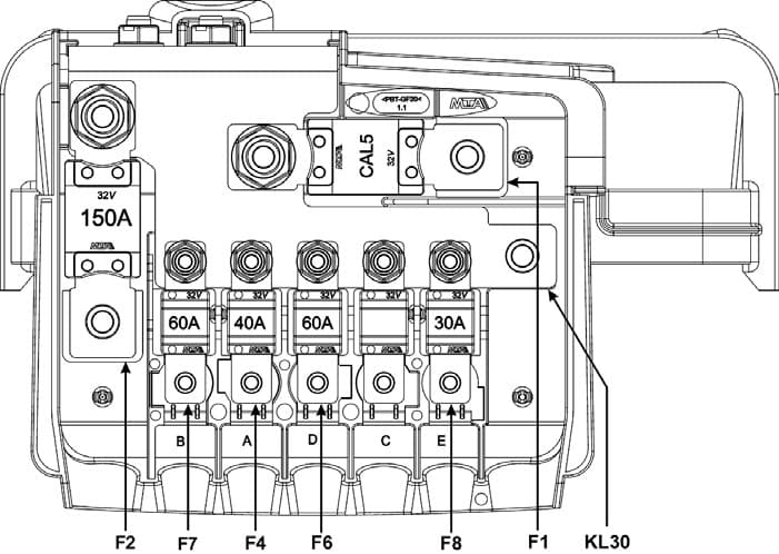 TATA Safari - fuse box - battery