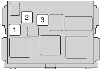 Toyota Corolla mk11 - fuse box - instrument panel - type B