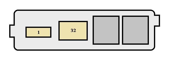 Toyota Corolla mk8 - fuse box - engine compartment