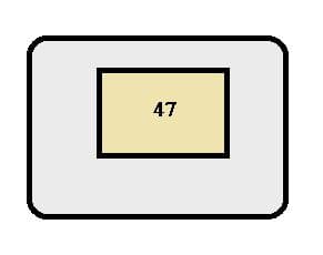 Toyota Solara mk1 - fuse box - engine compartment (type B)