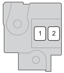 Toyota Yaris Hatchback mk3 - fuse box - engine compartment type C