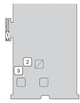 Toyota Yaris mk2 - fuse box - instrument panel (type A)