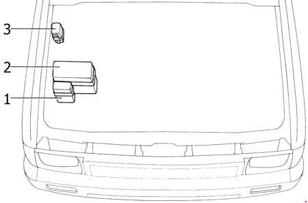 Toyota 4Runner - fuse box diagram - engine compartment (3VZ-E)