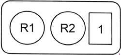 Toyota 4Runner - fuse box diagram - engine compartment additional fuse box (version 1)