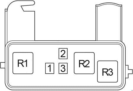 Toyota Avensis Verso - fuse box diagram - relay box