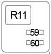 Toyota Corolla - fuse box diagram - engine compartment relay box - PTC heater 495W  type