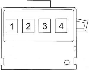 Toyota Echo - fuse box diagram - fusible link block