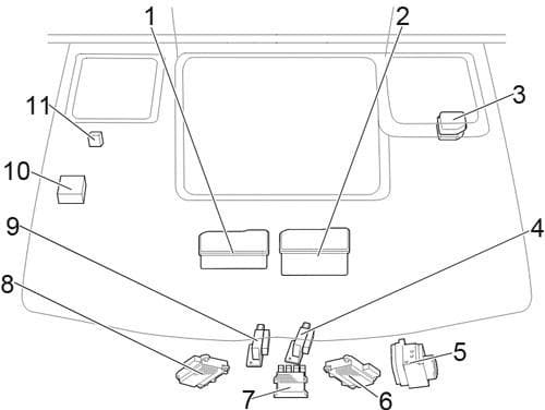 Toyota HiAce - fuse box diagram - engine comaprtment