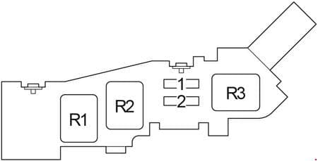 Toyota Picnic - fuse box diagram - engine compartment