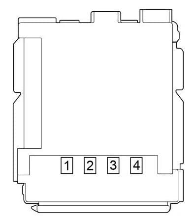 Toyota- Prius - fuse box diagram - passenger compartment fuse box